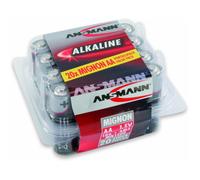 [5015548] ANSMANN Paquet de 20 piles alcaline "RED LINE", 1,5V, type AA