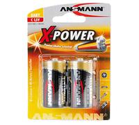 [5015623] ANSMANN Blister de 2 piles alcalines "X-Power" 1,5V LR14 Baby C