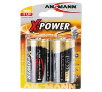[5015633] ANSMANN Piles alcaline "X-Power" 1,5V LR20 Mono D, blister de 2