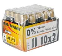 [5015671] ANSMANN Pack de 20 piles alcaline "X-Power", 1,5V, Micro AAA LR03