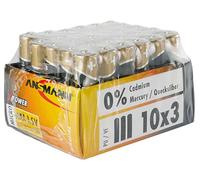 [5015721] ANSMANN Paquet 30 piles alcaline "X-Power" Micro AAA LR03 1,5V