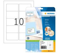 [5028] HERMA Etui 250 Etiquettes PREMIUM sur 25 Feuilles A4 83,8 x 50,8 mm Blanc