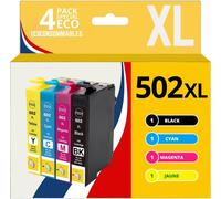 502Xl - Cartouche D'Encre Pour Epson 502 Xl Pour Epson Expression Home Xp-5100 Xp5100 Xp-5105 Xp-5150 Xp-5155 Workforce Wf-2860 (1 Noir / 1 Cyan / 1 Magenta / 1 Jaune)[ENC941274]