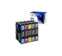 Cartouche d'encre LxTek 502xl cartouches d'encre compatible pour epson 502 502 xl pour epson workforce wf-2860 wf-2860dwf wf-2865 wf-2865dwf, expression home xp-5100