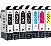 502XL Cartouches d'encre compatibles avec Epson 502 502XL Multipack pour Expression Home XP-5100 XP-5105, Workforce WF-2860 WF-2865