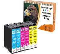 502XL Cartouches d'imprimante, Cartouche d'encre Compatible pour Epson 502XL pour Expression Home XP-5105 XP-5100 Workforce WF-2860DWF WF-2865DWF XP5105 WF-2860(2 Cyan, 2 Magenta, 2 Jaune)