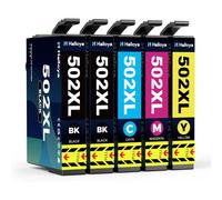 502XL Ink Cartridges Replacement for 502XL Compatible with Expression Home XP-5100 5105 5150 5155 Workforce WF-2860 WF-2865 WF-2880 WF-2880DWF WF-2885DWF (Pack of 5)