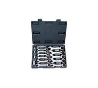 KS Tools - Coffret clés mixtes courtes à cliquet 503.453 - GEARplus 10 pièces 8-19 mm + 4 embouts