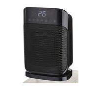 503180 - Radiateur céramique oscillant mobile 1800 W NERO - IP21 - Affichage digital