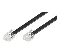 [50324] Goobay Câble Modulaire RJ12 plug (6P6C) to RJ12 plug (6P6C) 15 m Noir