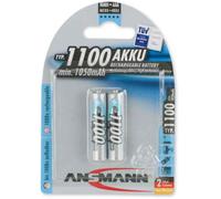 [5035222] ANSMANN Blister de 2 Accus NiMH Premium, Micro AAA, 1100mAh