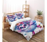 50363a0a3f968bb69521c79b0d9d4bbfHousse De Couette Ensemble 3D Enfant 2 Pièces Douce Et Facile D’Entretien 2 Taie D’Oreiller Super King(260x220cm) Fermeture À Glissière