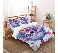 50363a0a3f968bb69521c79b0d9d4bbfHousses De Couette 3D Enfant 2 Pièces Douce Et Facile D’Entretien 2 Taie D’Oreiller King(220x240cm) Fermeture Éclair pour