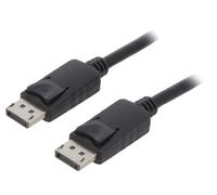 50370-QOL1 50370 Câble Displayport Mâle, recto verso 0,5 m noir QOLTEC