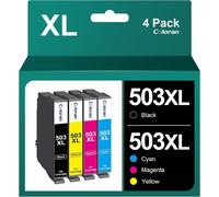 503XL 503 Cartouches d'encre Compatible pour Epson 503 XL pour Epson Expression Home XP-5200 XP-5205 Workforce WF-2960DWF WF-2965DWF (4 Pack)