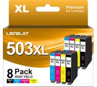 503XL 503 XL Cartouches Compatibles pour Epson WF-2960DWF pour Epson 503XL pour Expression Home XP-5200 XP-5205 XP5200 Workforce WF-2965DWF WF-2960 WF-2965 (8-Pack)