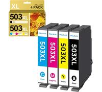 503XL Cartouches d'encre Remplacement pour Epson 503 503 XL pour Epson Expression Home XP-5205 XP-5200 Workforce WF-2960DWF WF-2965DWF (Noir Cyan Magenta Jaune,4 Pack)