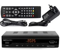 504 A+ Décodeur TNT Full HD -DVB-T2 - Compatible HEVC264 - (HDMI,Péritel, USB, Digital Plus) Noir