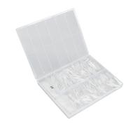 504 Morceaux de Pointes Artificielles à Ongles, Ultra-down, Respirant, Pointe D'affichage de L'art Nail pour le Studio de Ongles, Transparent (07)