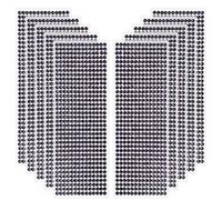 5040 Pièces Strass Autocollant Pierres Précieuses Adhésif Strass Cristal Diamant Autocollants, pour DIY Artisanat Décoration, Embellissement Bricolage, Strass Visage, 5mm (Noir)