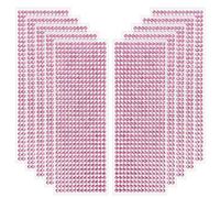 5040 Pièces Strass Autocollant Pierres Précieuses Adhésif Strass Cristal Diamant Autocollants, pour DIY Artisanat Décoration, Embellissement Bricolage, Strass Visage, 5mm (Rose)