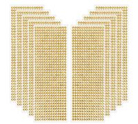 5040 Pièces Strass Autocollant Pierres Précieuses Adhésif Strass Cristal Diamant Autocollants, pour DIY Artisanat Décoration, Embellissement Bricolage, Strass Visage, 5mm (Jaune)