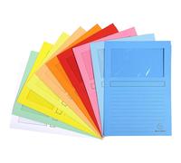 [50450E] EXACOMPTA Paquet de 10 chemises à fenêtre SUPER 160g/m2 - 22x31cm Co...