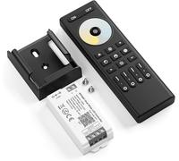 5050Smd Cob Cct C02W Wifi Contrôleur&Rc02Rfb Télécommande Kit Contrôleur 4 Zones Rf 2.4Ghz Sans Fil Contrôle De Groupe Pwm Cct(+V C W) 3Pin Bande Led Néon Corde Lumière Dc12V Dc24V