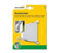 Schellenberg Enrouleur de sangle 50151 pour volet roulant pivotant 5 m 14 mm sans sangle Blanc