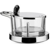 Alessi 5071 Fromagère Design Verre et Acier Inoxydable, Argenté