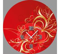 5072 Dixtime Design Wall Clock, Horloge murale, Horloge de bureau moderne 50 cm de diamètre
