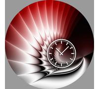 5073 Dixtime Design Wall Clock, Horloge murale, Horloge de bureau moderne 50 cm de diamètre