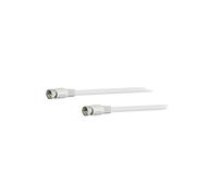 50739 Câble 75Ω 5m connecteur F, blanc des deux côtés Goobay