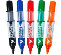 [5081S5BG-2] PILOT Lot de 2 Etuis 5 Marqueur Tableau blanc Begreen V-board Ma...