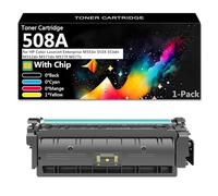 508A Cartouche de Toner à Haut Rendement CF360A CF361A CF363A CF362A | Fonctionne pour HP Color Laserjet Enterprise M553n 553X 553dn Imprimantes, Imprimez en Douceur,Yellow