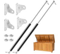 508mm 445N Verin Hydraulique, 2 Lot 45 Kg Vérins à gaz, Universel Réglable à Forte Charge Type L Vérin à Gaz, Adapté Aux Portes Lourdes, Couvercles, Trappes De Camping-Car Et Autres