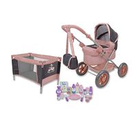509 Crew Doll Stroller Pram 18 Piece Combo Value Play Set, Ages 3+
