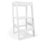 509 Crew Explorer Tour d'apprentissage, ustensile de cuisine pour enfants, plateforme réglable en hauteur, couleur : blanc