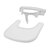 509 Crew Sky Feeding Ensemble 2 en 1 avec barre et plateau d'alimentation pour chaise haute, couleur : blanc