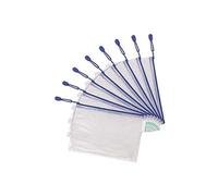 509021 poche zippée Fermeture Eclair, DIN A5, PVC, bleu