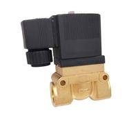 50bar High Pressure High Temperature Solenoid Valve 1/4 3/8 1/2 BSP 12V 24V DC AC220V N.C 5404 PTFE Brass Valve(3/8",AC220V)