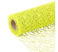 50cm * 4.5m décoration porte rideau fleur Pack fil bricolage artisanat fond disposition Bouquet boîte emballage maille fil(Bright green)