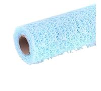50cm * 4.5m décoration porte rideau fleur Pack fil bricolage artisanat fond disposition Bouquet boîte emballage maille fil(Light blue)