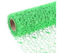 50cm * 4.5m décoration porte rideau fleur Pack fil bricolage artisanat fond disposition Bouquet boîte emballage maille fil(Green)