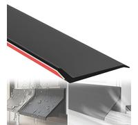 50cm-500cm Déflecteur Adhésif En Caoutchouc Pour Rebord De Fenêtre Coulissante Et Seuil, Barrière D'eau Pour Rebord De Fenêtre Empêche Les Fuites De Pluie, Facile À Installer(5.5cmx400cm)