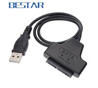 50cm Câble adaptateur USB 2.0 vers Micro SATA 7 + 9 16P pour disque dur SSD de 1.8 pouces, 50cm