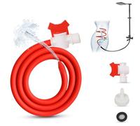 50cm Flexible de Douche Intime Périnée Plug Anal Rot,Poire de Lavement intime Anus Douche(avec Valve- Empêche le Reflux),Lavement Colon et Intestins Godes Gode Anal Plugs Anals Sex Toys Anals (100cm)