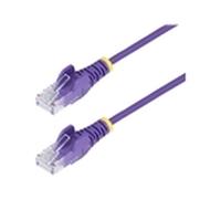 StarTech.com Câble Ethernet CAT6 Violet Fin de 50cm, Sans Accroc, 100W PoE, UTP, LSZH, Fil de Cuivre Pur 28AWG, Cordon RJ45