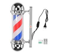 50Cm Rétro Poteau De Barbier Led Enseigne Tournante Lumineuse Rotative Lumière Coiffure Salon Lumière - Shipenophy