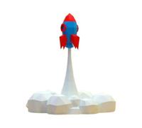 50cm Rocket Planet Theme 3D Paper Model Outer Space Children's Room Desk Decoration DIY Origami Papercraft Educational Toys